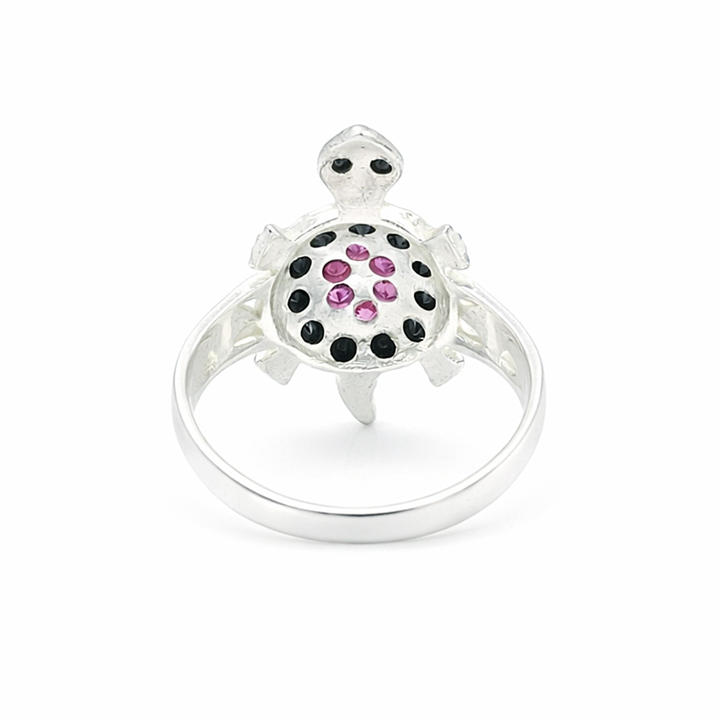 Solitaire Round Pink Ruby Ring Handcrafted in 925 Sterling Silver for Her