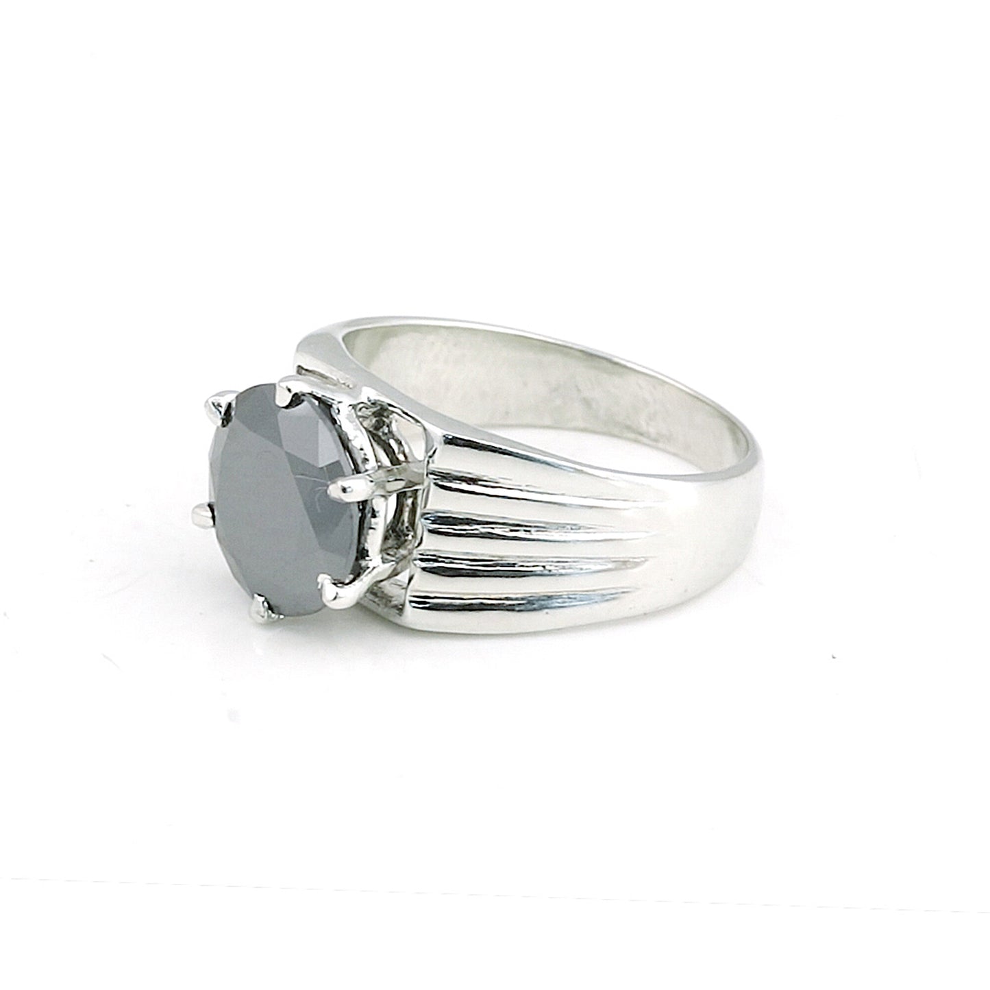 2.65 Ct. Moissanite Round Cut Ring 925 Sterling Silver Women Fine Jewelry