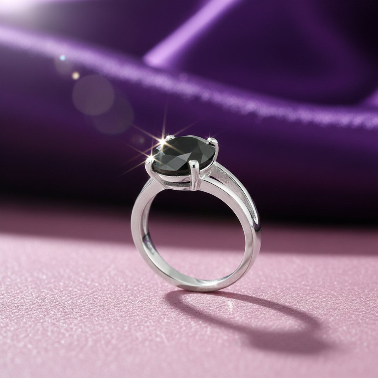 Moissanite Round Cut 3.65 Ct. Gemstone Ring 925 Sterling Silver Women Gift