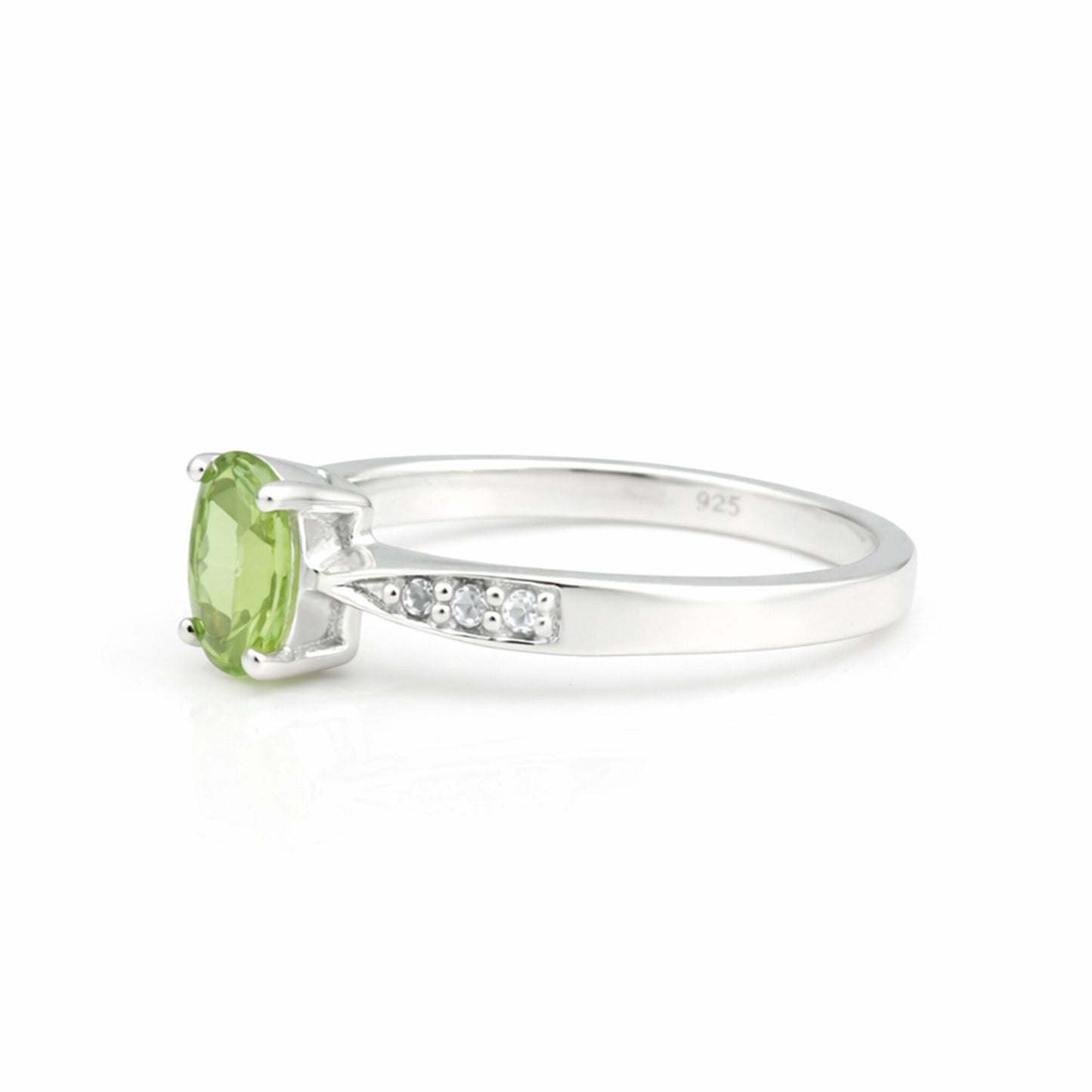 Amethyst Oval Solitaire Gemstone Ring 2.45 Ct. 925 Sterling Silver Women Gift He