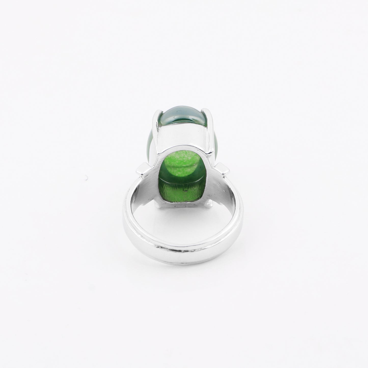 5.50 Ct. Sapphire Oval Cabochon Solitaire Ring 925 Sterling Silver Mother's Day