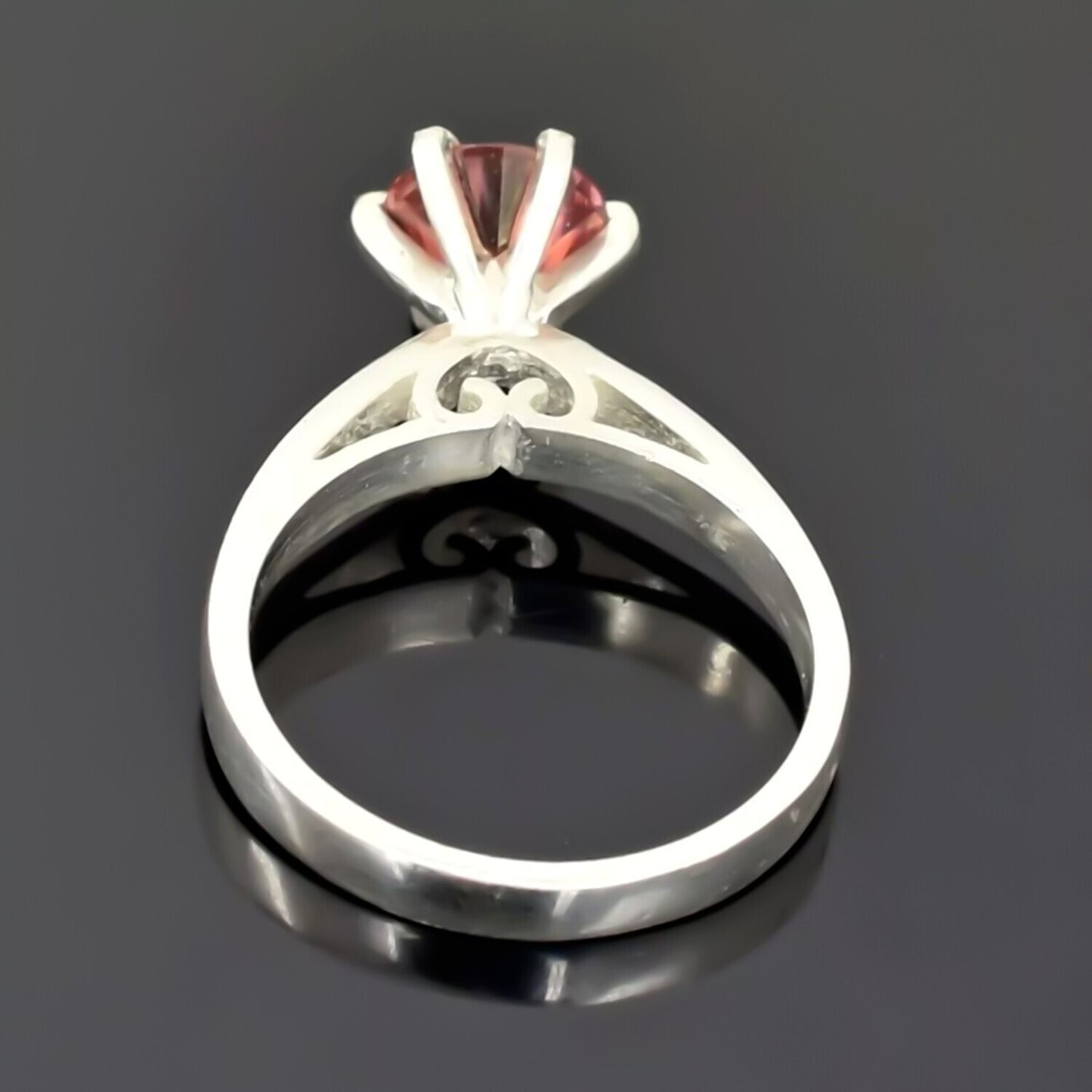 2.50 Ct Certified Pink Moissanite Engagement Ring – Gift for Her in 18K Gold Plated