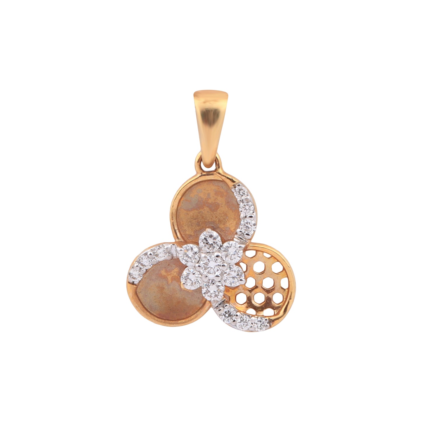 0.34 Ct Natural Diamond Pendant IGI Certified G-H VS Round 18K Gold Necklace