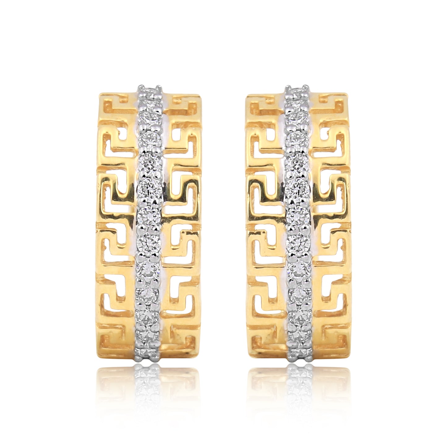 0.23 Ct Diamond Stud Tops IGI Certified G-H VS 18K Gold Gift Jewelry
