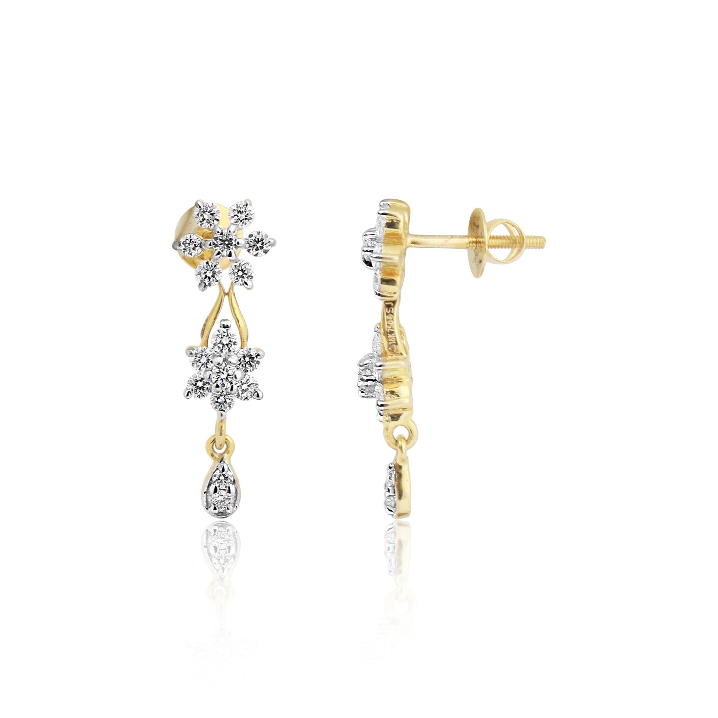 IGI Certified 18K Gold Diamond Jewelry Set 2.03 Ct G-H VS Stylish Luxury Set - view 3