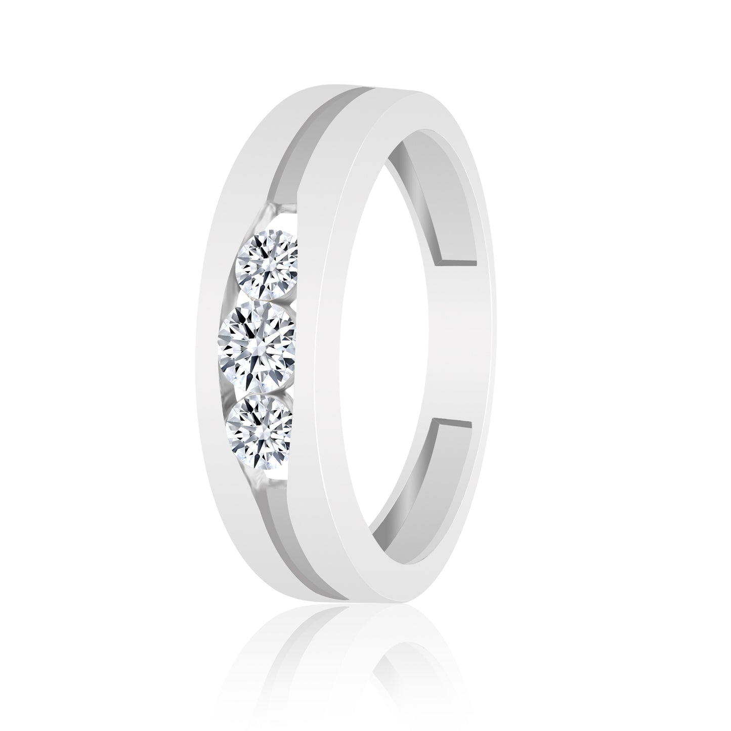 0.50 Ct Natural Diamond Ring 18K Gold IGI Certified H-I Color SI2-I1 Clarity