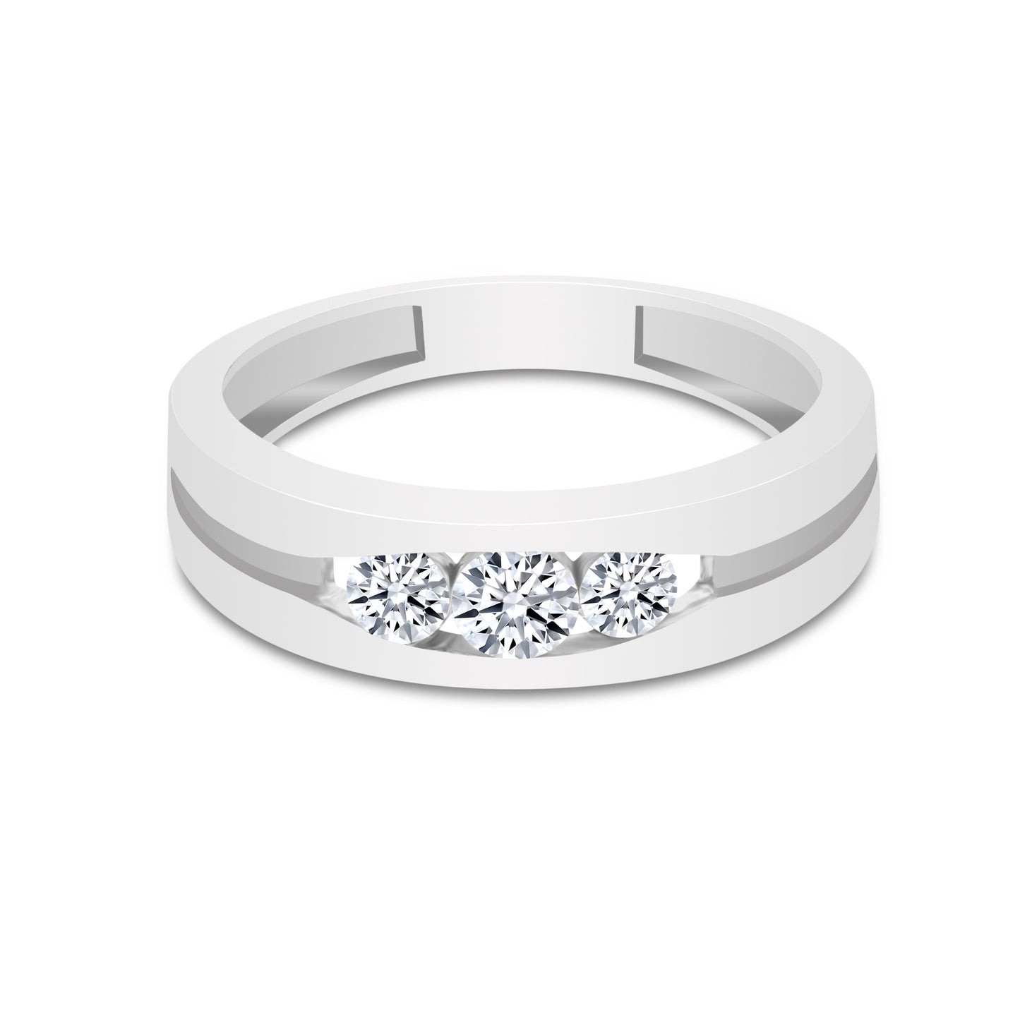 0.50 Ct Natural Diamond Ring 18K Gold IGI Certified H-I Color SI2-I1 Clarity