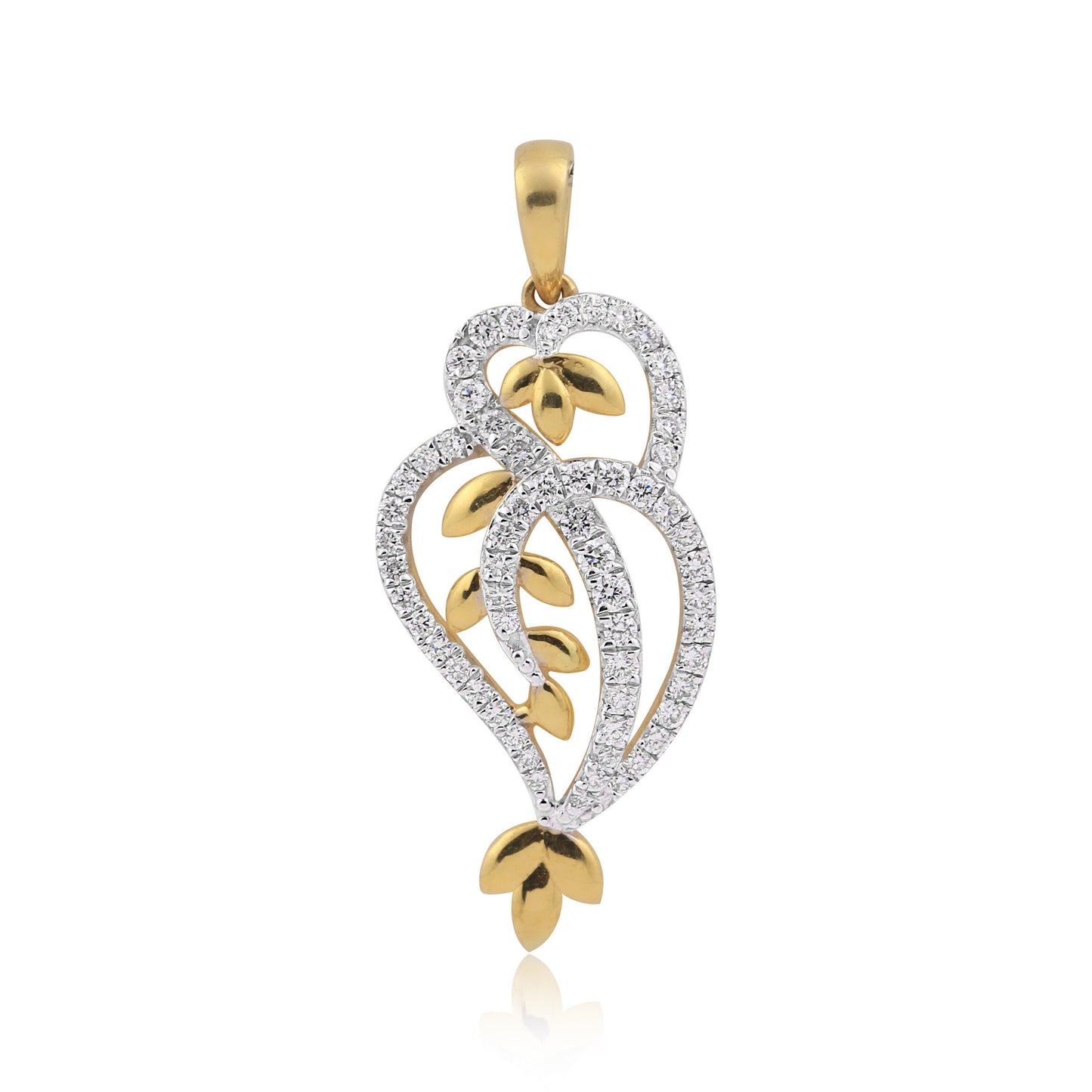 18k Gol IGI Certified Diamond Pendant Set 2.96 ct Necklace Engagement Jewelry - view 4
