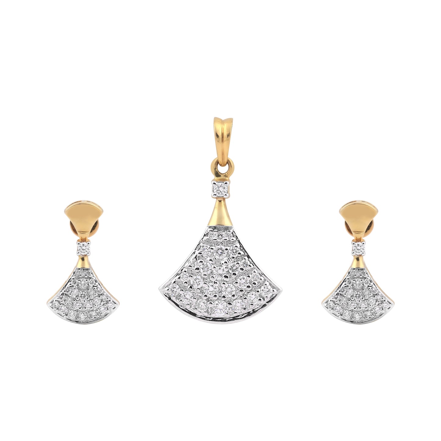 IGI Certified 1.15 Ct Diamond Pendant Set 18K Gold H-I VS Classic Jewelry