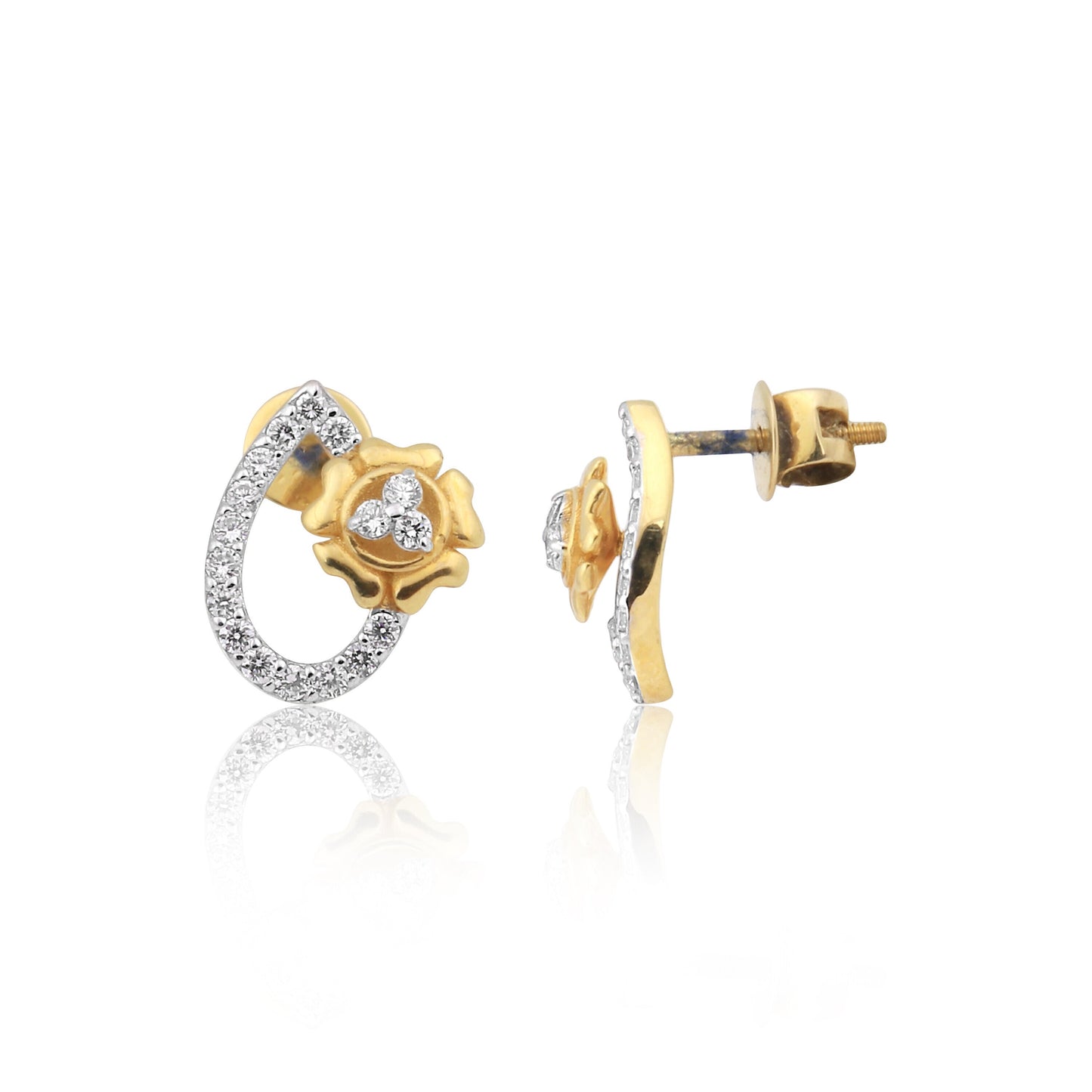 IGI Certified 0.59 Ct Natural Diamond Pendant Set 18K Gold Fine Jewelry - view 4