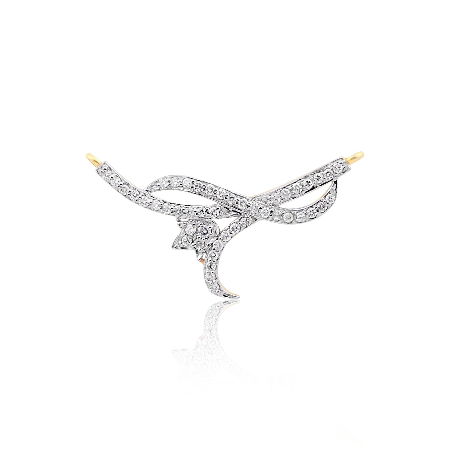 Luxury 0.61 Ct Diamond Pendant Set IGI Certified 18K Gold G-H VS Jewelry - view 3