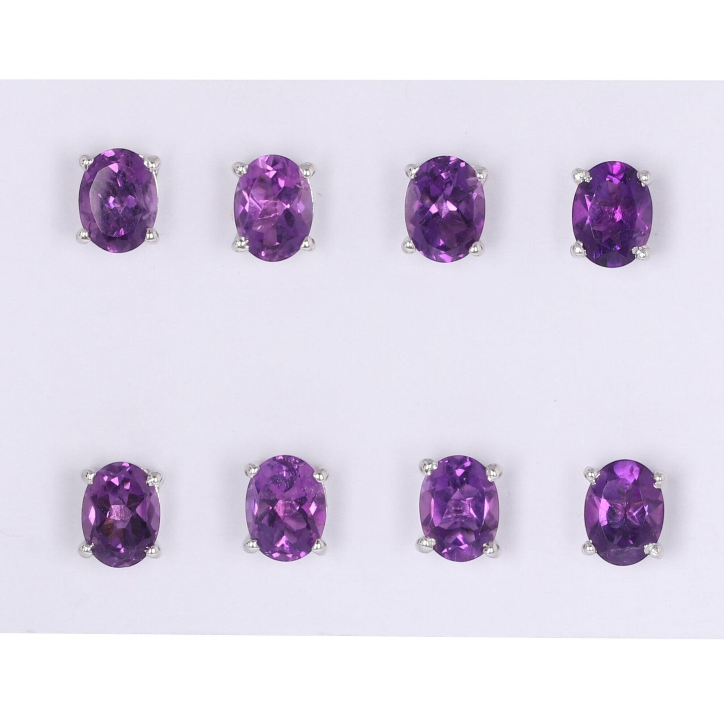 65 Ct Natural Purple Amethyst Earrings - GEMHUB & CO. - View 2