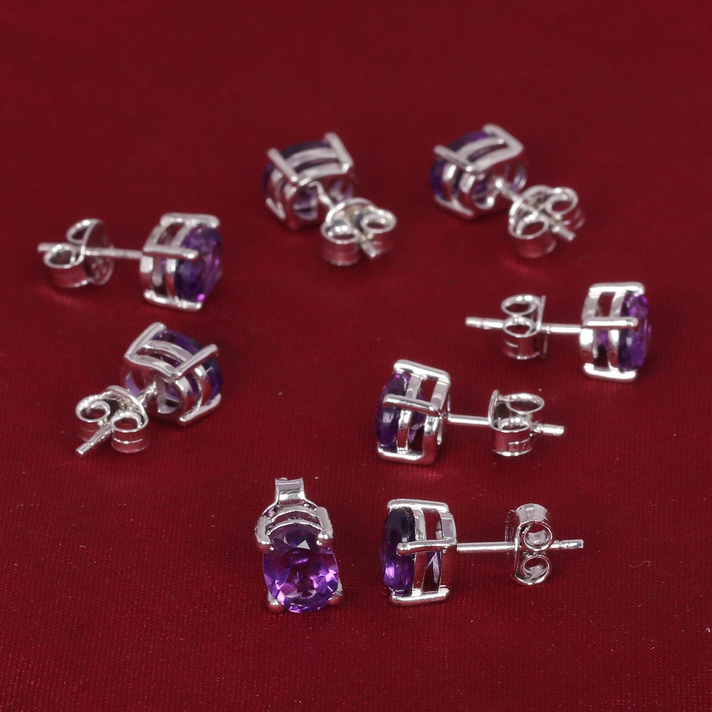 65 Ct Natural Purple Amethyst Earrings - GEMHUB & CO. - View 6