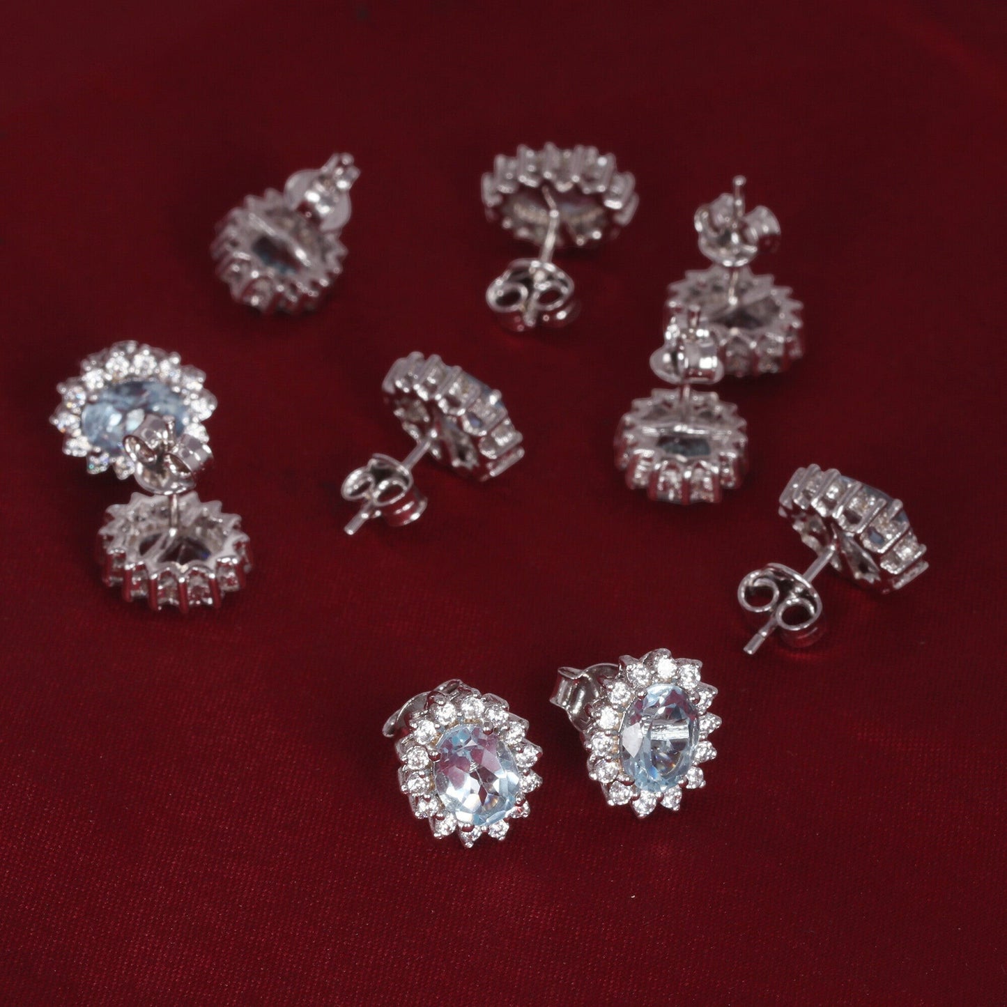65 Ct Natural Aqua Sky Aquamarine Earrings - GEMHUB & CO. - View 6