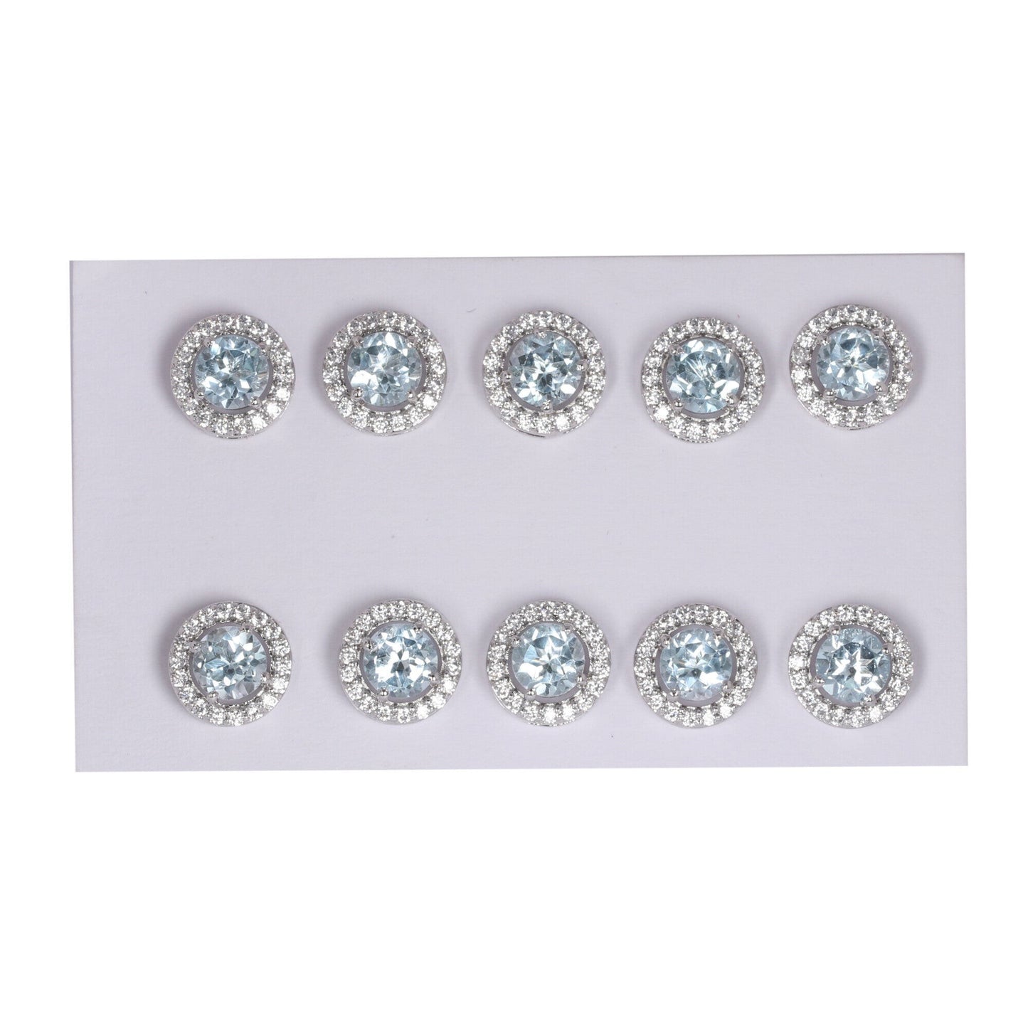 65 Ct Natural Aqua Sky Aquamarine Earrings - GEMHUB & CO. - View 2