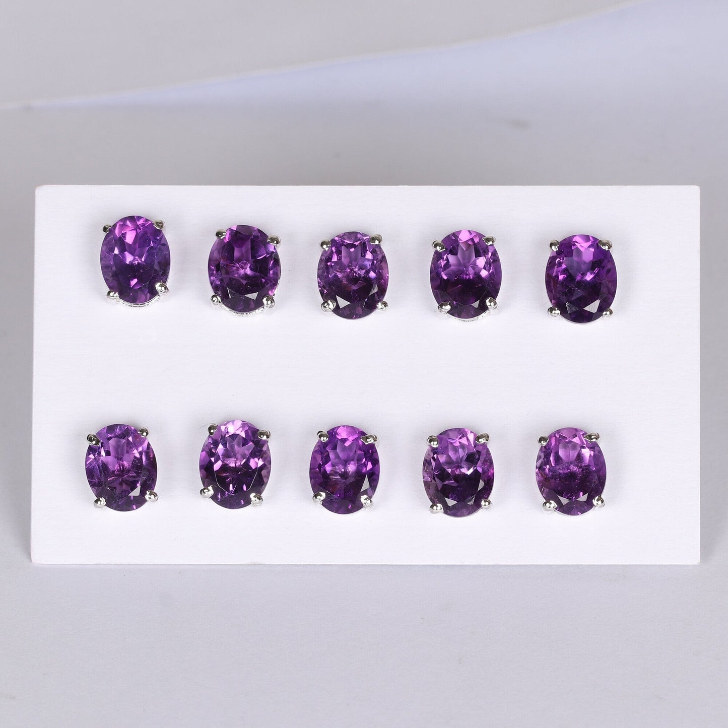 65 Ct Natural Purple Amethyst Earrings - GEMHUB & CO. - View 3