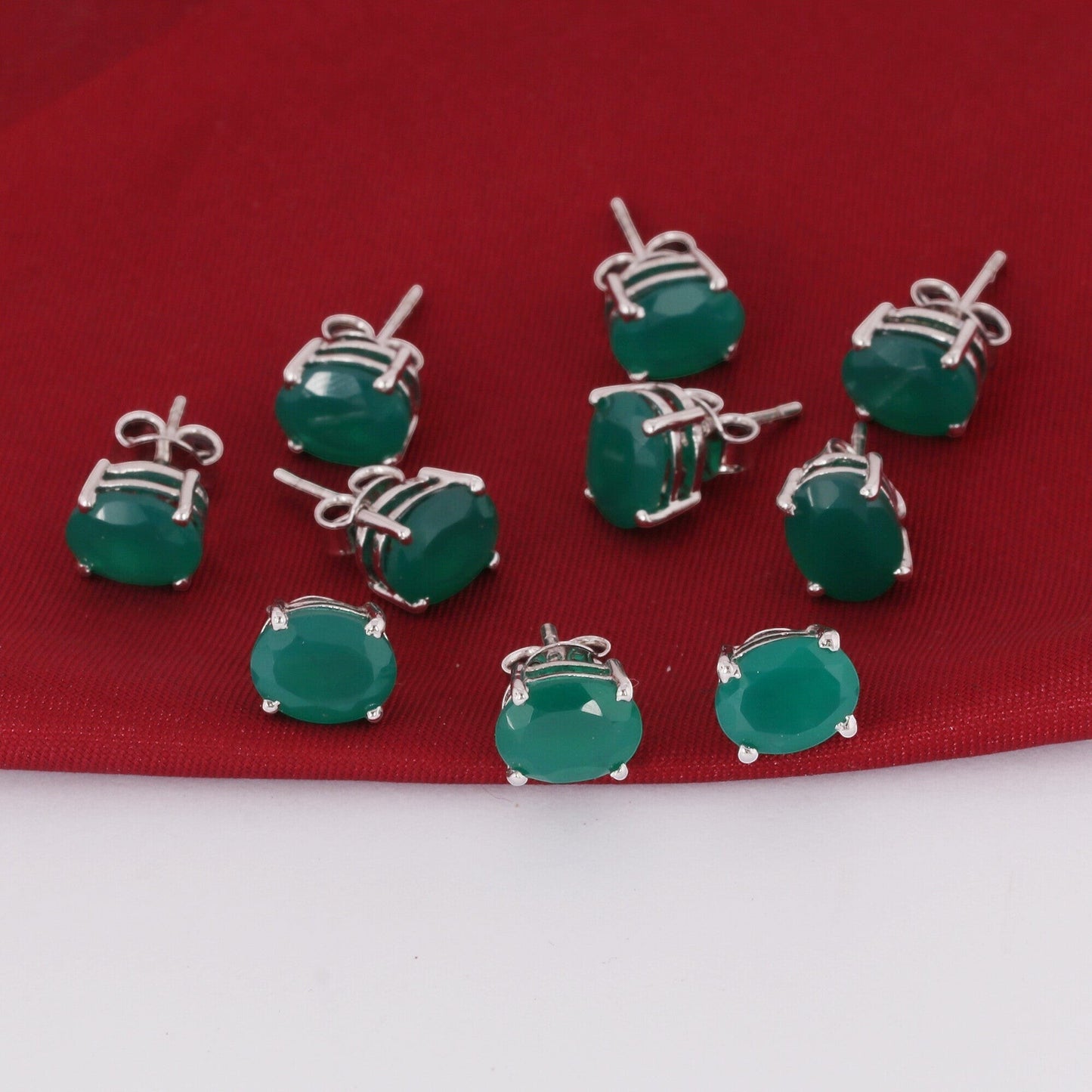 65 Ct Natural Green Emerald Earrings - GEMHUB & CO. - View 6