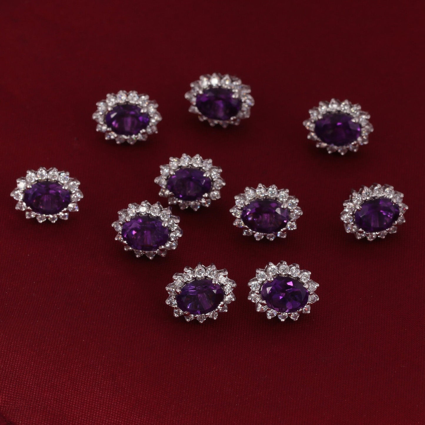 65 Ct Natural Purple Amethyst Earrings - GEMHUB & CO. - View 5