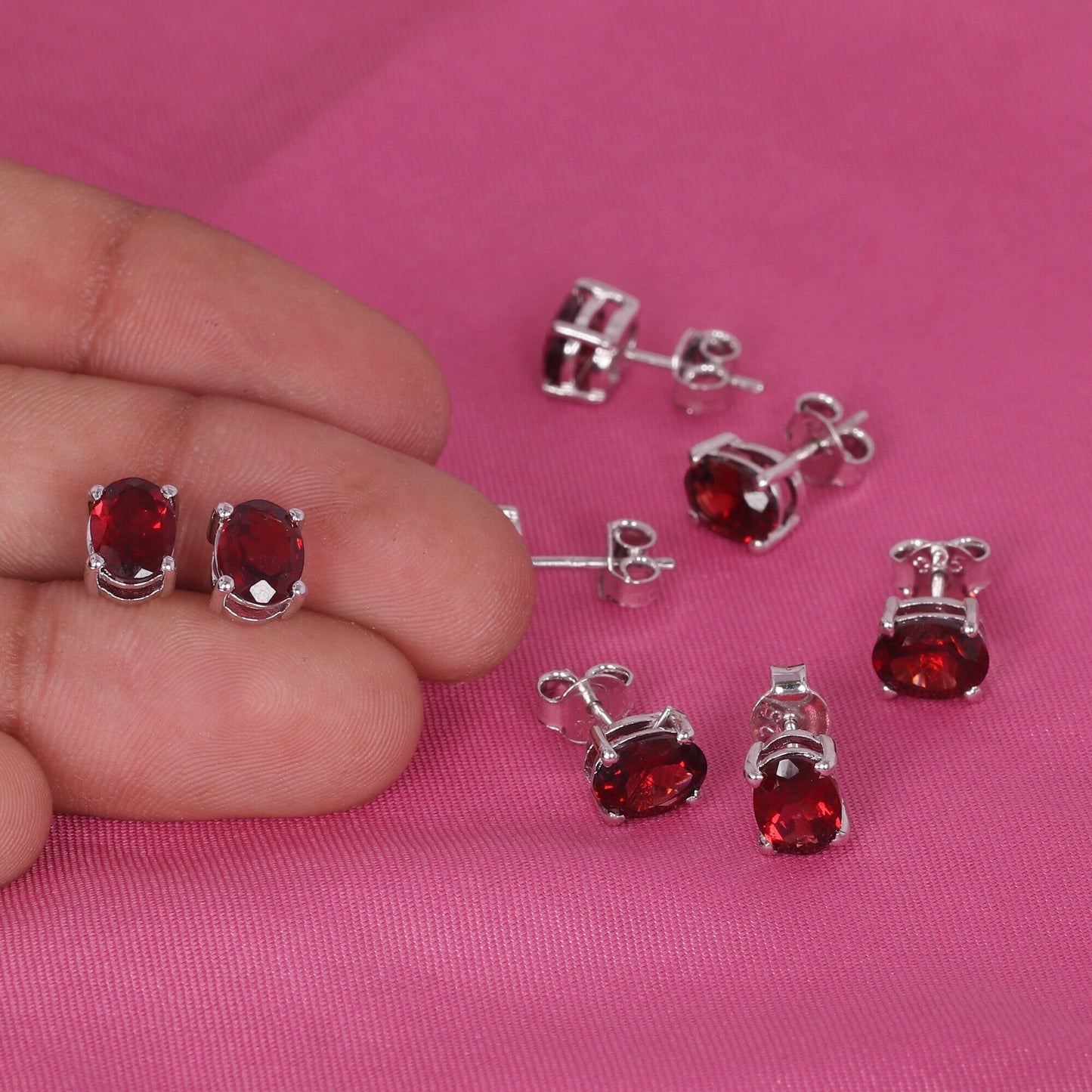 65 Ct Natural Red Garnet Earrings - GEMHUB & CO. - View 6