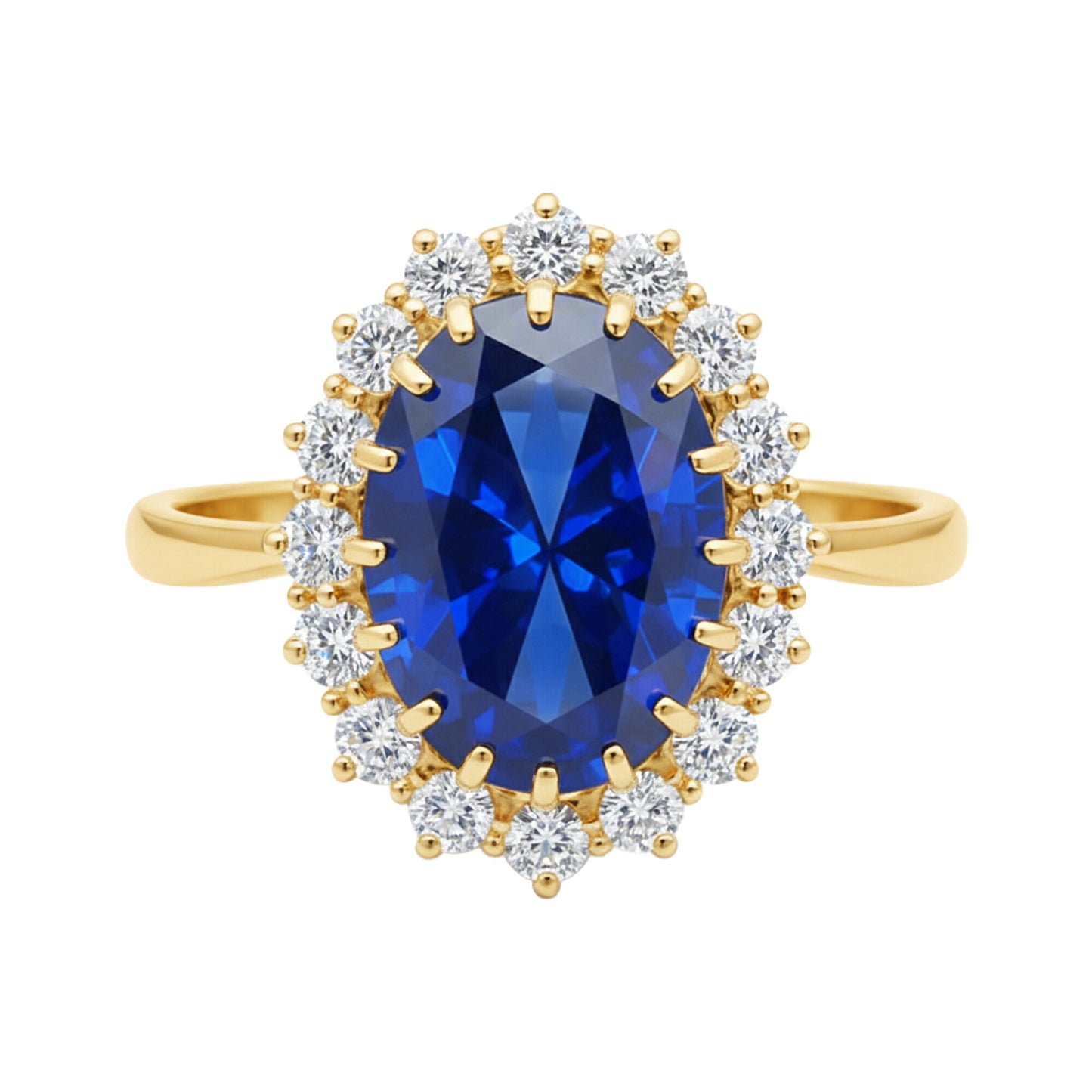5 Ct Natural Blue Sapphire Ring - GEMHUB & CO.