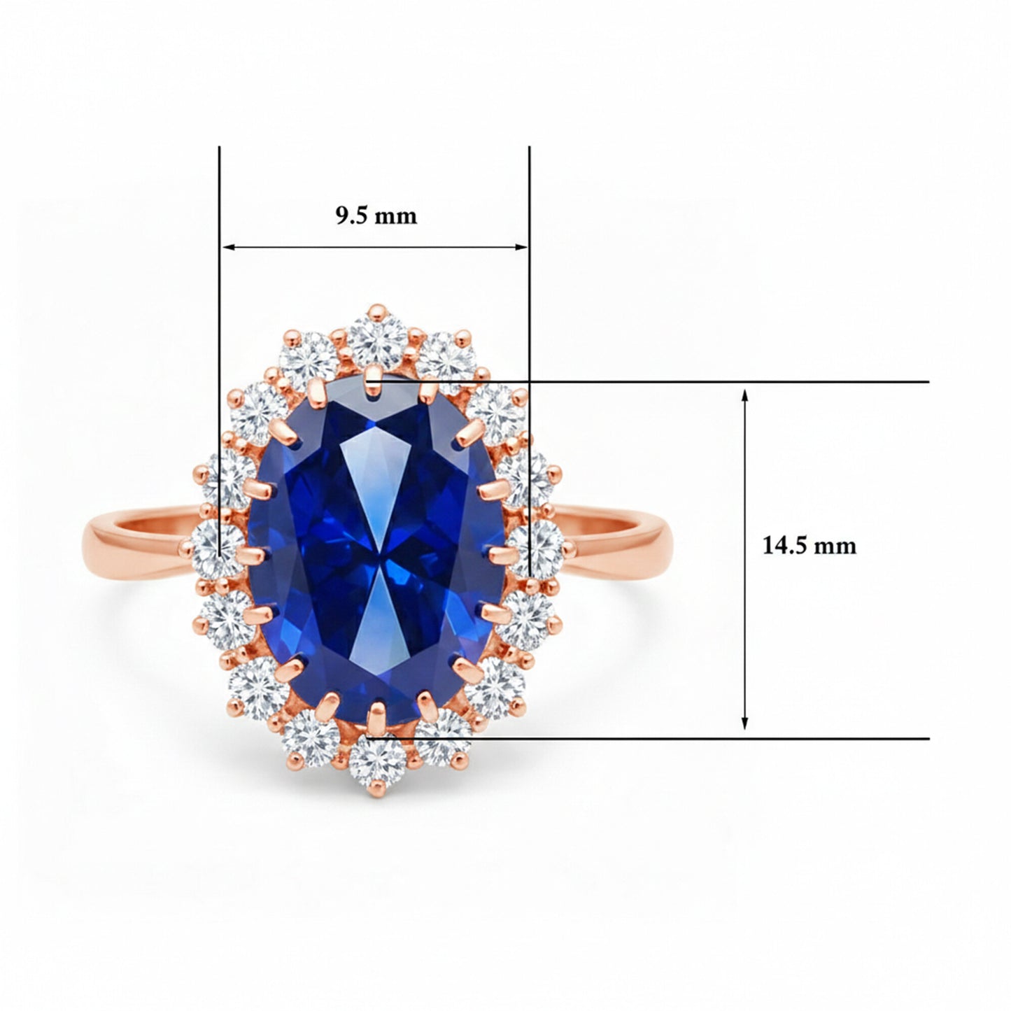 5 Ct Natural Blue Sapphire Ring - GEMHUB & CO. - View 7