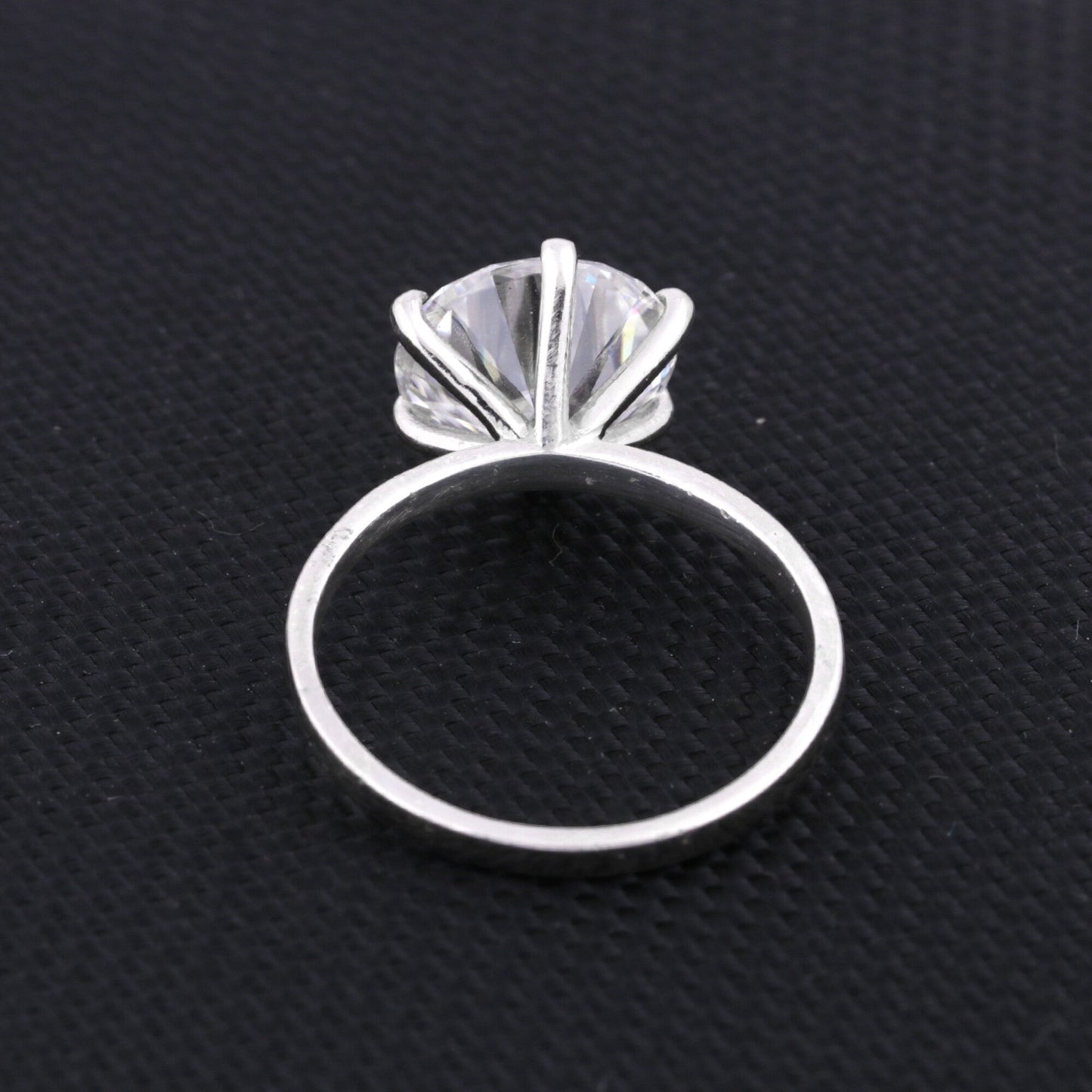 925 sterling silver inner band with 18k gold vermeil finish on solitaire
