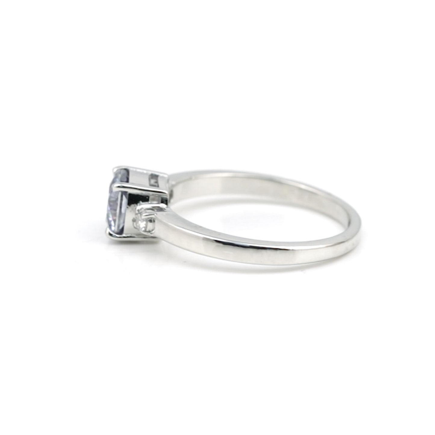 2.00 Ct Cushion Cut Blue Lab Grown Diamond Ring - GEMHUB & CO. - View 4