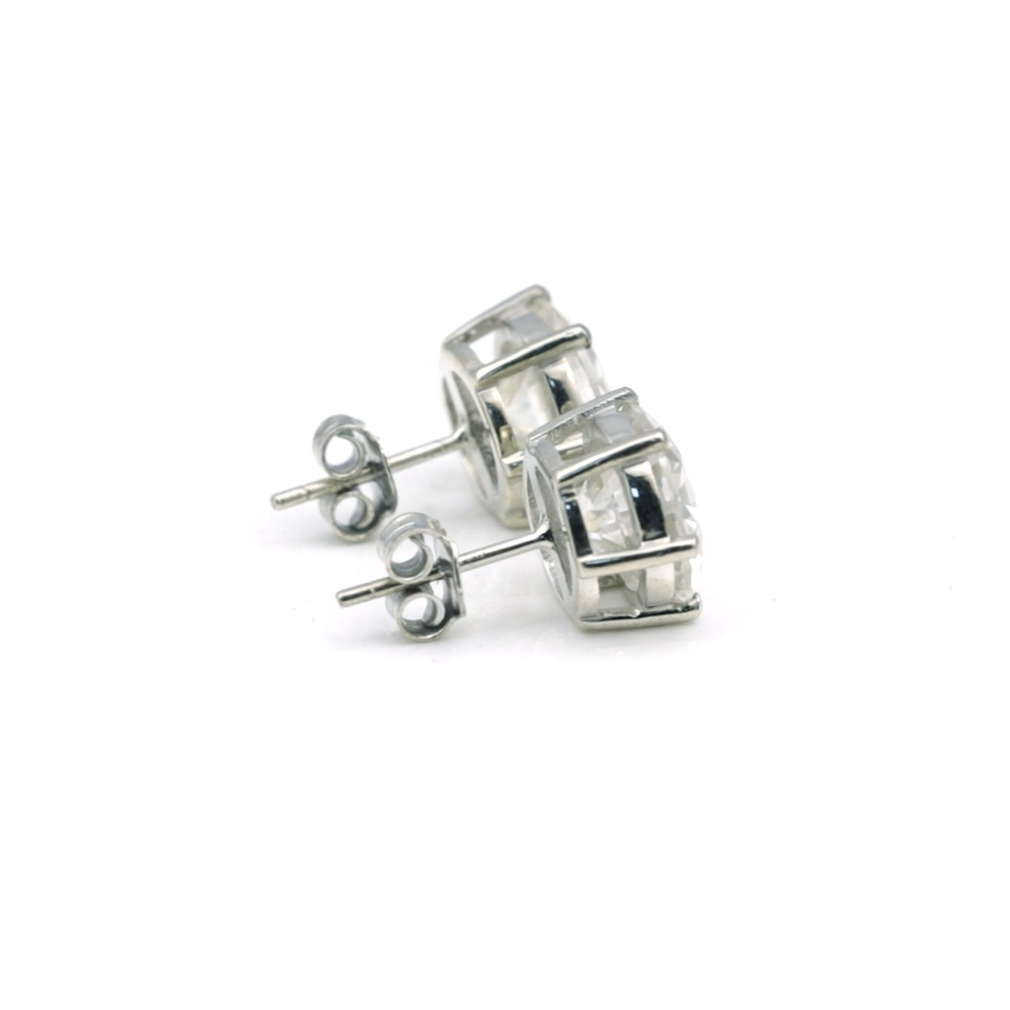 4.00 Ct Round Cut Lab Grown Diamond Earrings - View 4