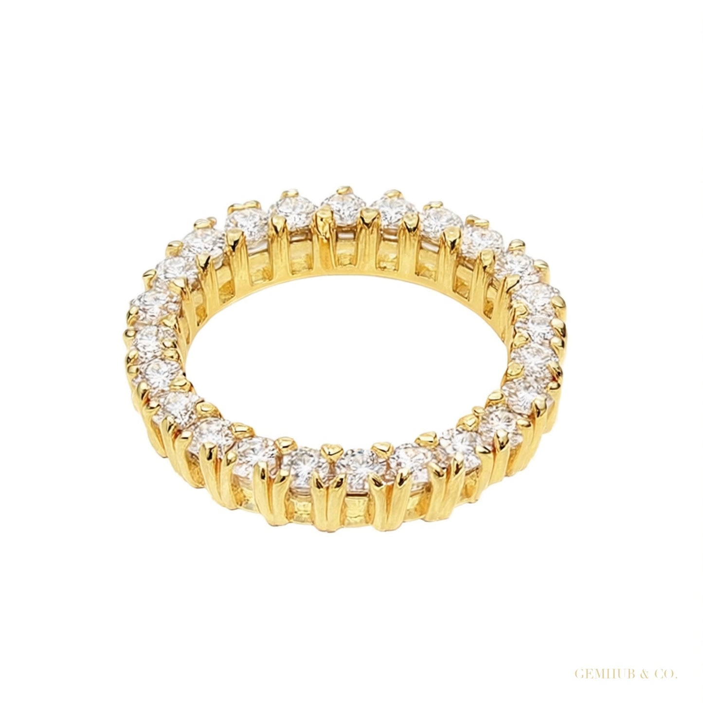 IGI Certified 0.48 Ct. Diamond Stud Earrings in 18K Yellow Gold for Women – white background main image