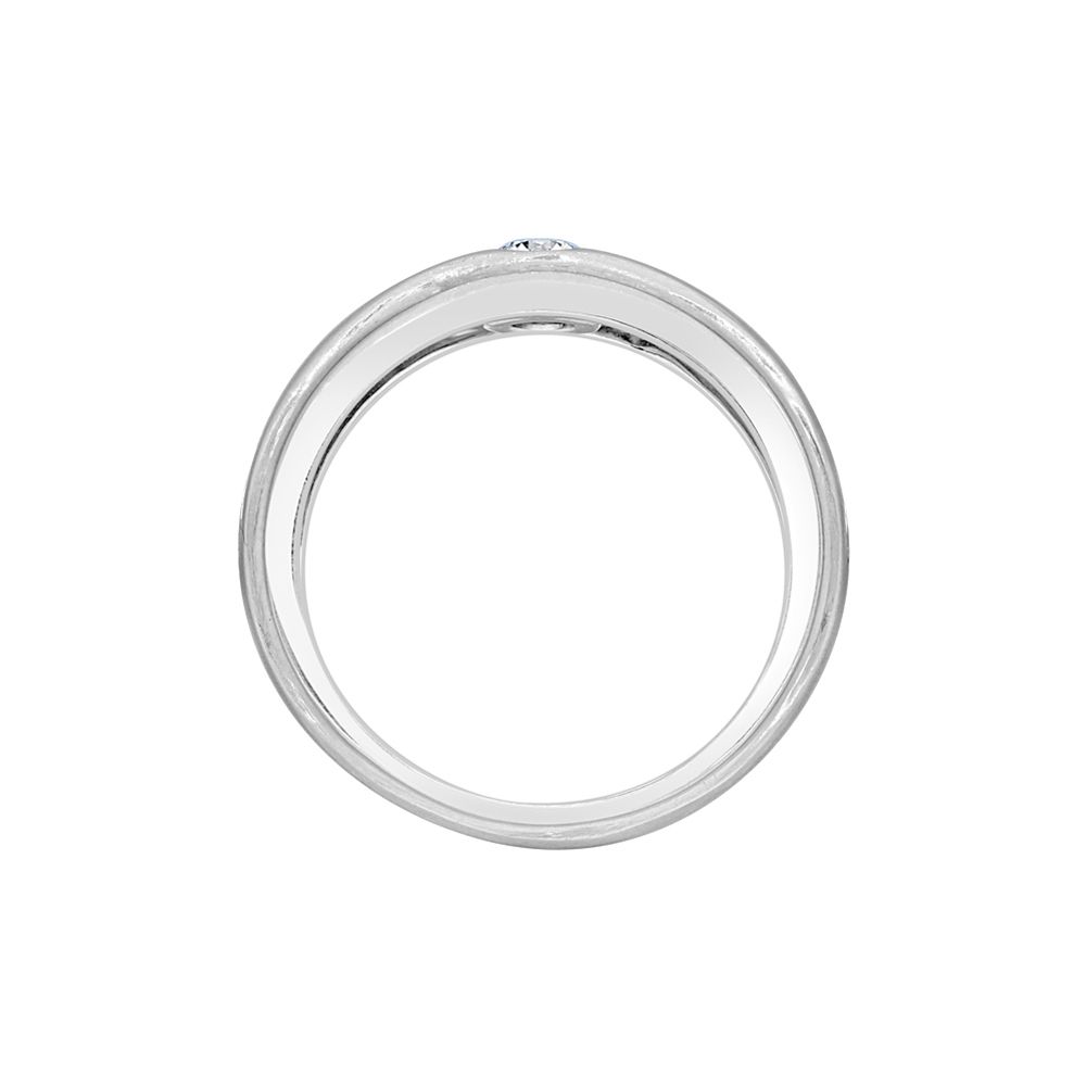 Classic Solitaire Platinum Ring For Men - Image 3 - GEMHUB & CO.
