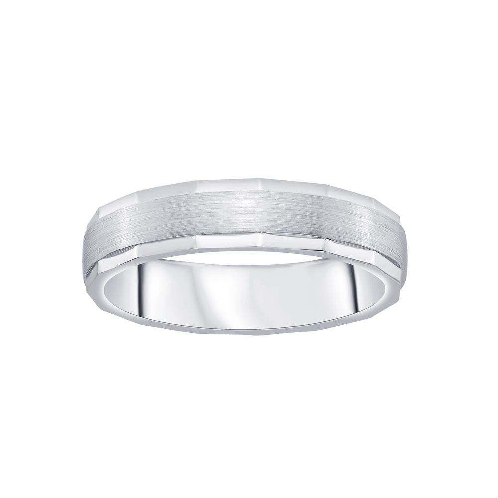 Classic Platinum Finger Ring For Men - Image 2 - GEMHUB & CO.