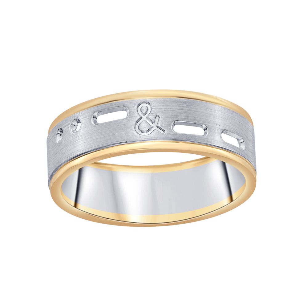 Textured Platinum Men's Ring - Image 2 - GEMHUB & CO.