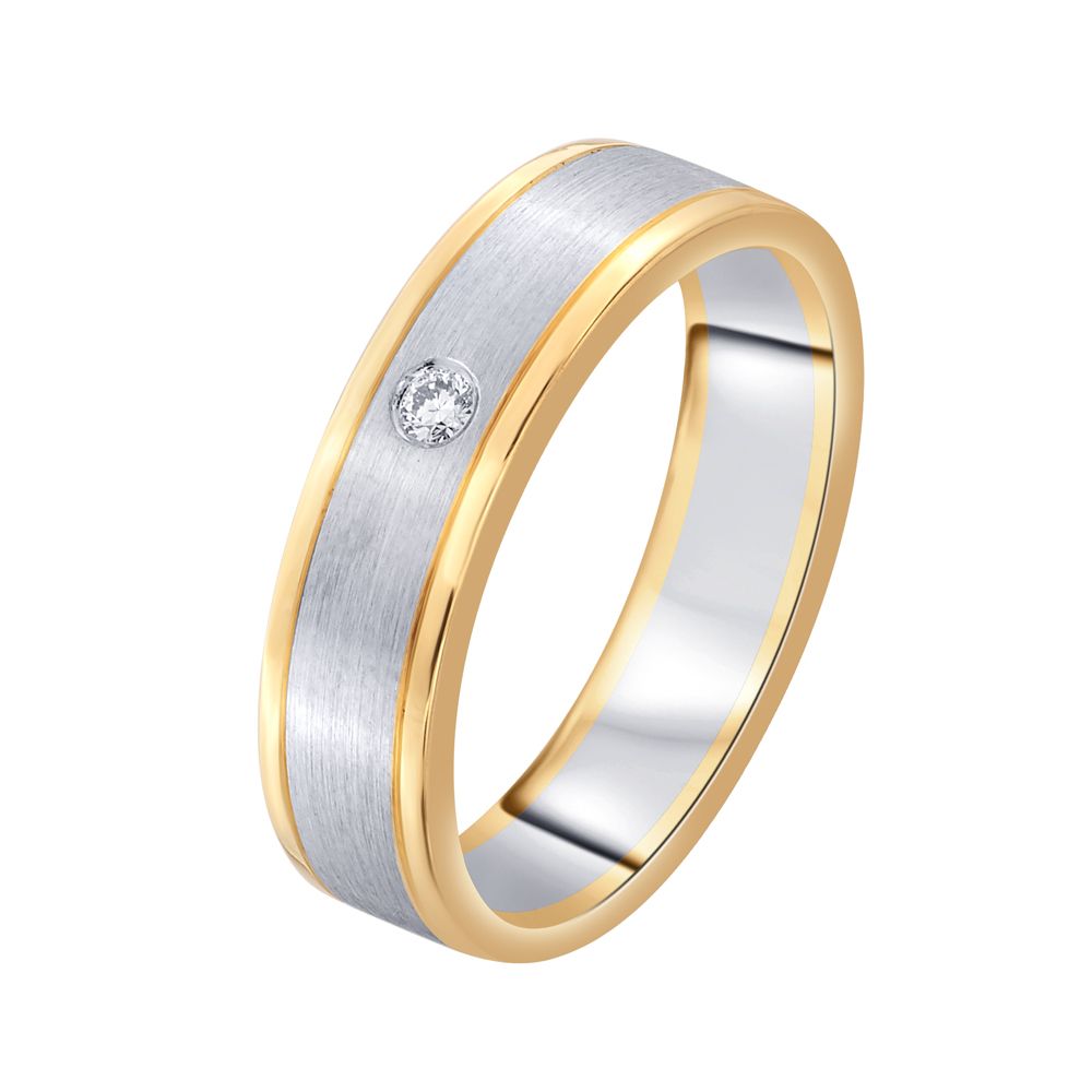 Glimmering Diamond Finger Ring For Men - 950Pt Platinum - GEMHUB & CO.