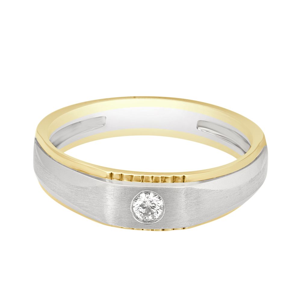 Modern Ring for Men in Platinum - Image 2 - GEMHUB & CO.