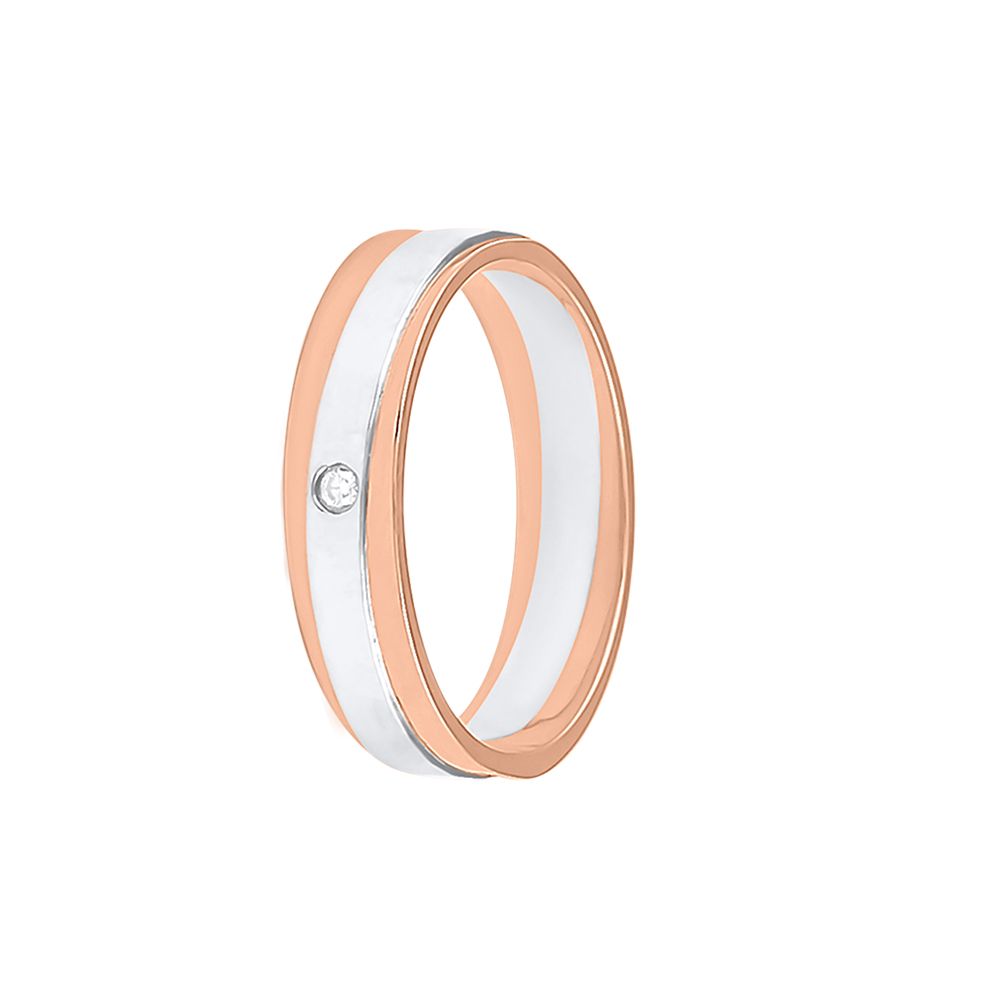 Sturdy Dual Metal Platinum Ring For Men - 950Pt Platinum - GEMHUB & CO.