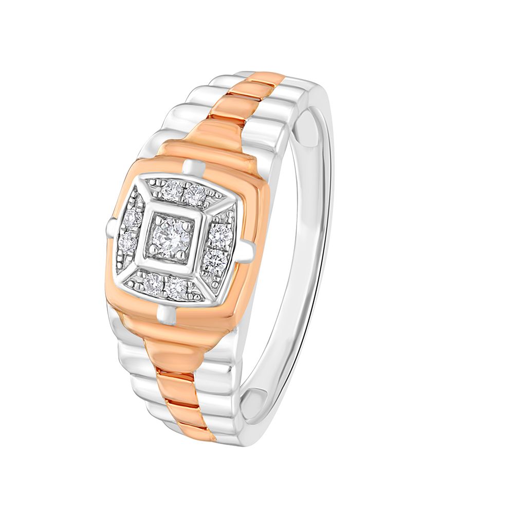 Vintage Design Diamond Ring For Men - 950Pt Platinum - GEMHUB & CO.