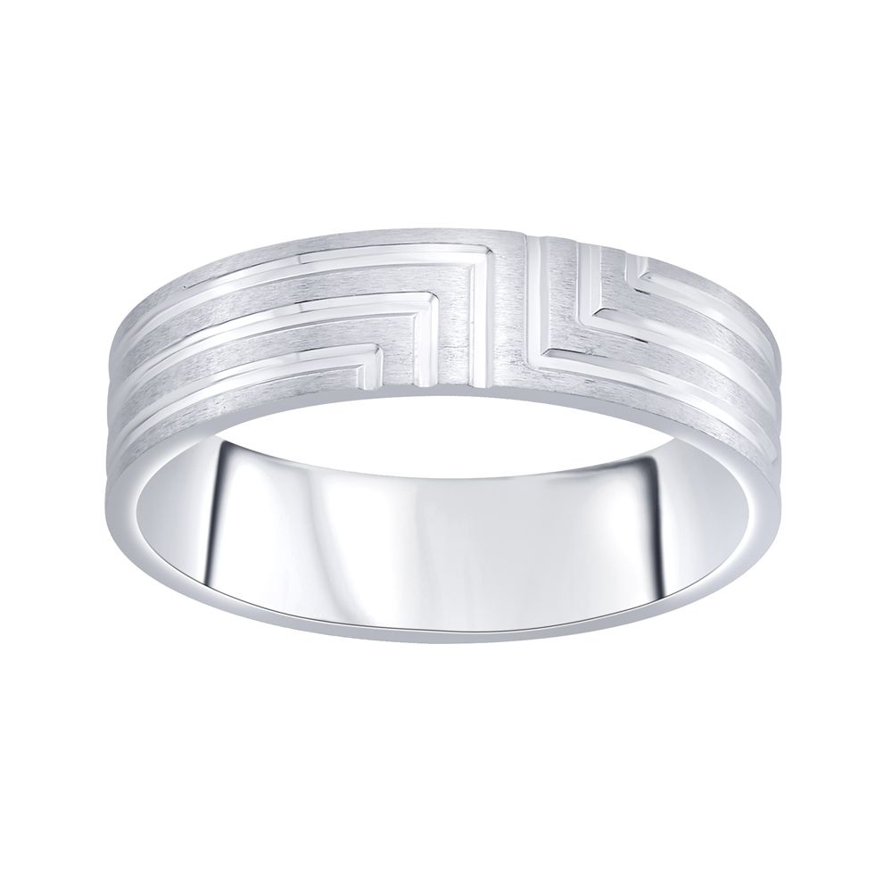 Classic Men's Ring in Platinum - Image 2 - GEMHUB & CO.