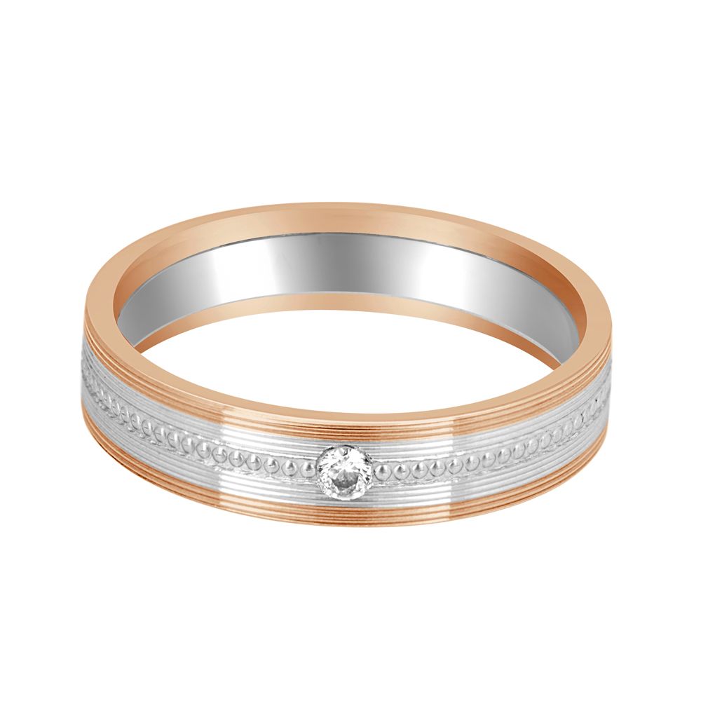 Textured Platinum Finger Ring For Men - Image 2 - GEMHUB & CO.
