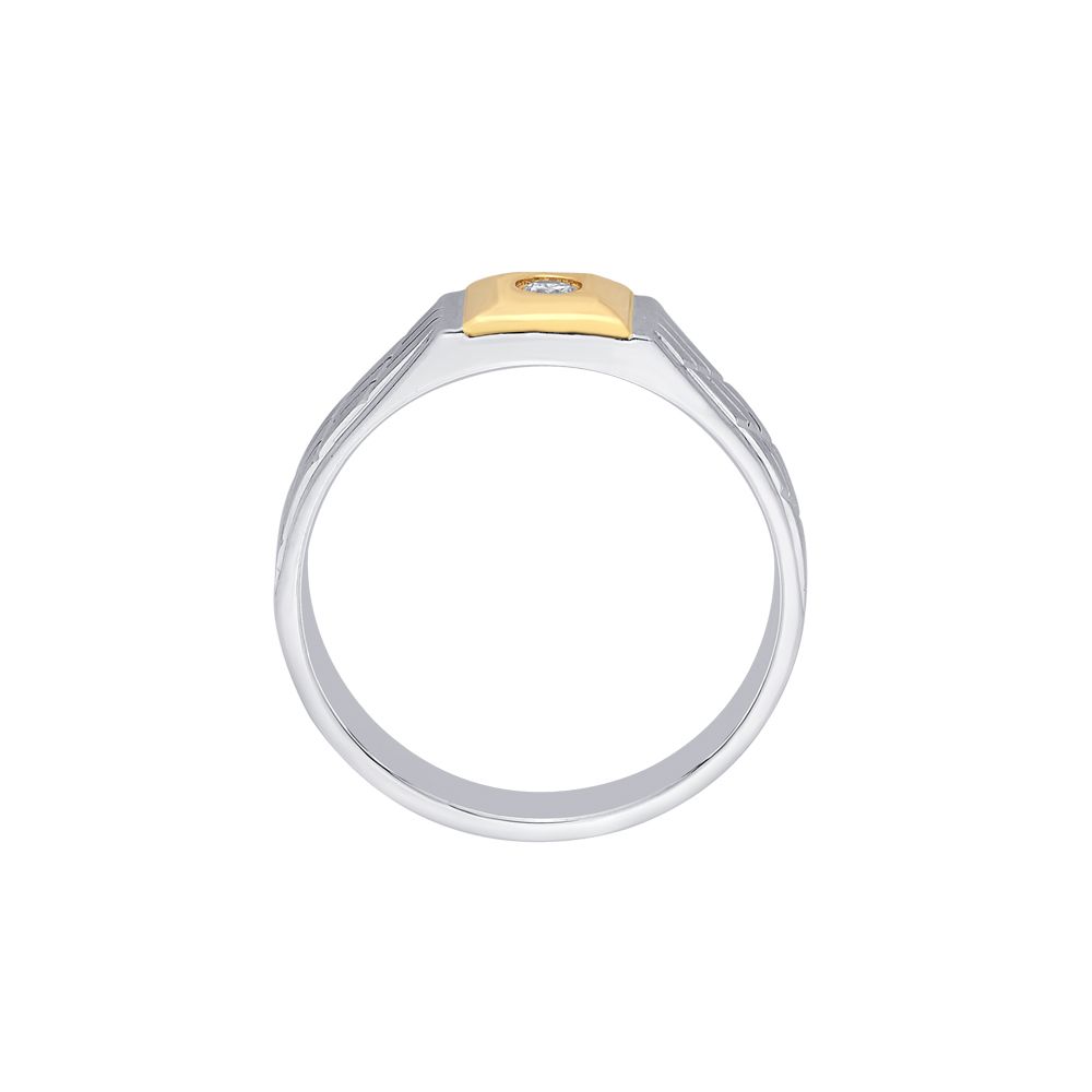 Versatile Platinum and Rose Gold Men's Finger Ring - Image 3 - GEMHUB & CO.