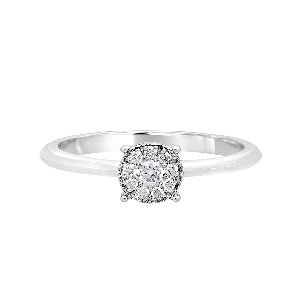 Glossy Diamond and Platinum Crown Star Ring - Image 2 - GEMHUB & CO.