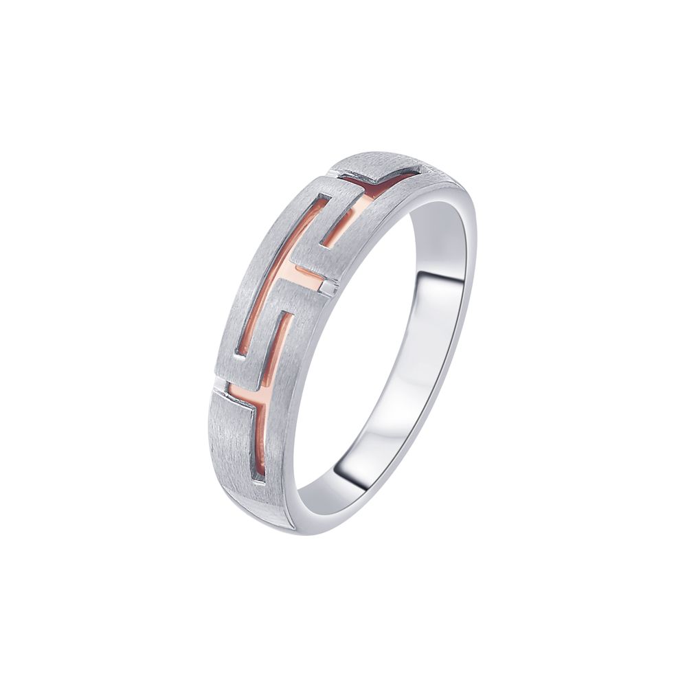 Geometric Diamond and Platinum Finger Ring - 950Pt Platinum - GEMHUB & CO.