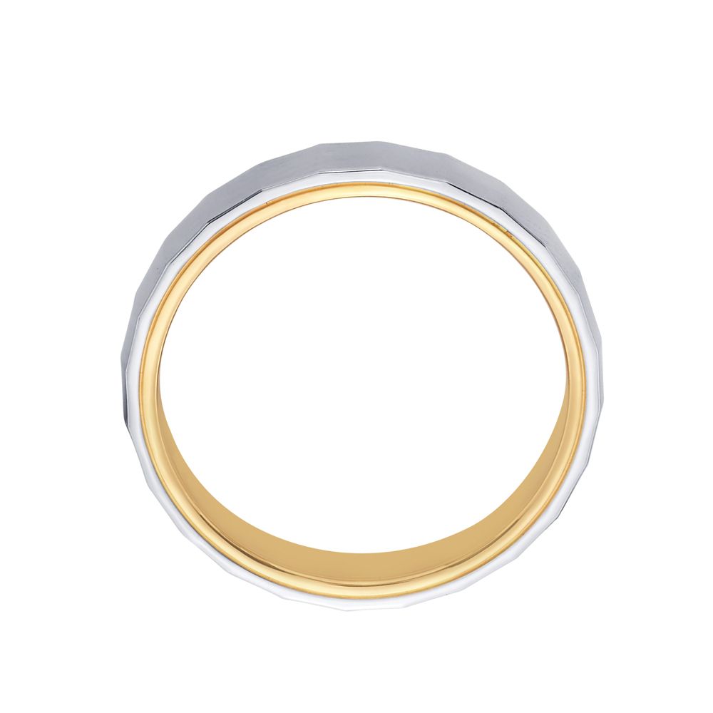 Royal Elegance Platinum and Gold Band - Image 3 - GEMHUB & CO.