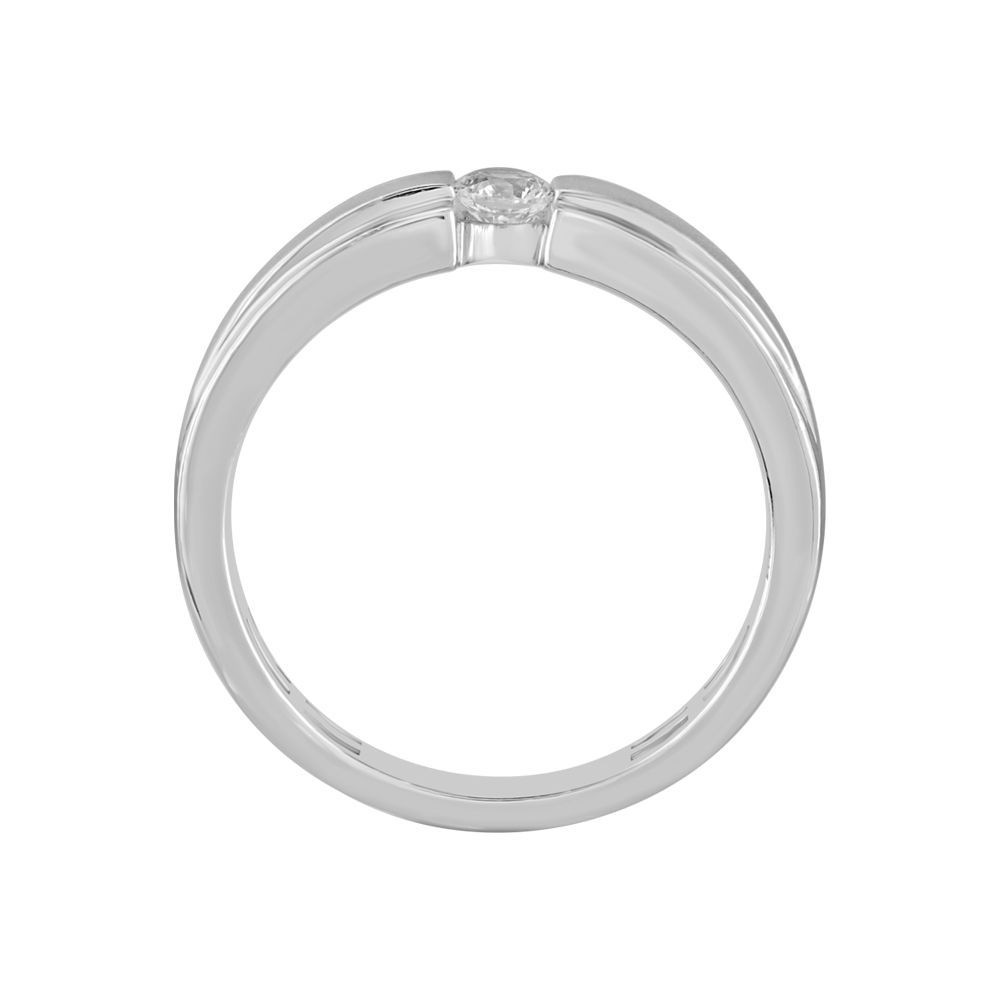 Simple Platinum Finger Band for Men - Image 3 - GEMHUB & CO.