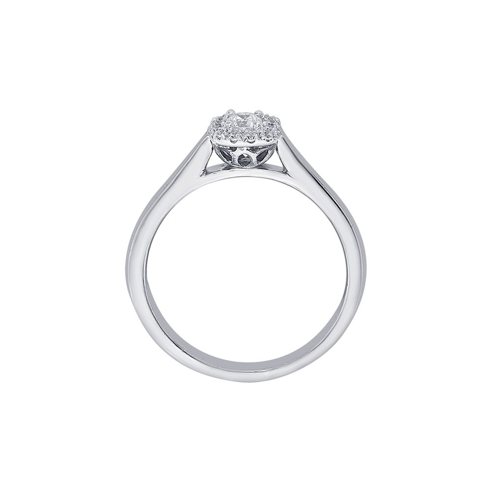 Breathtaking Diamond Halo Finger Ring - Image 3 - GEMHUB & CO.