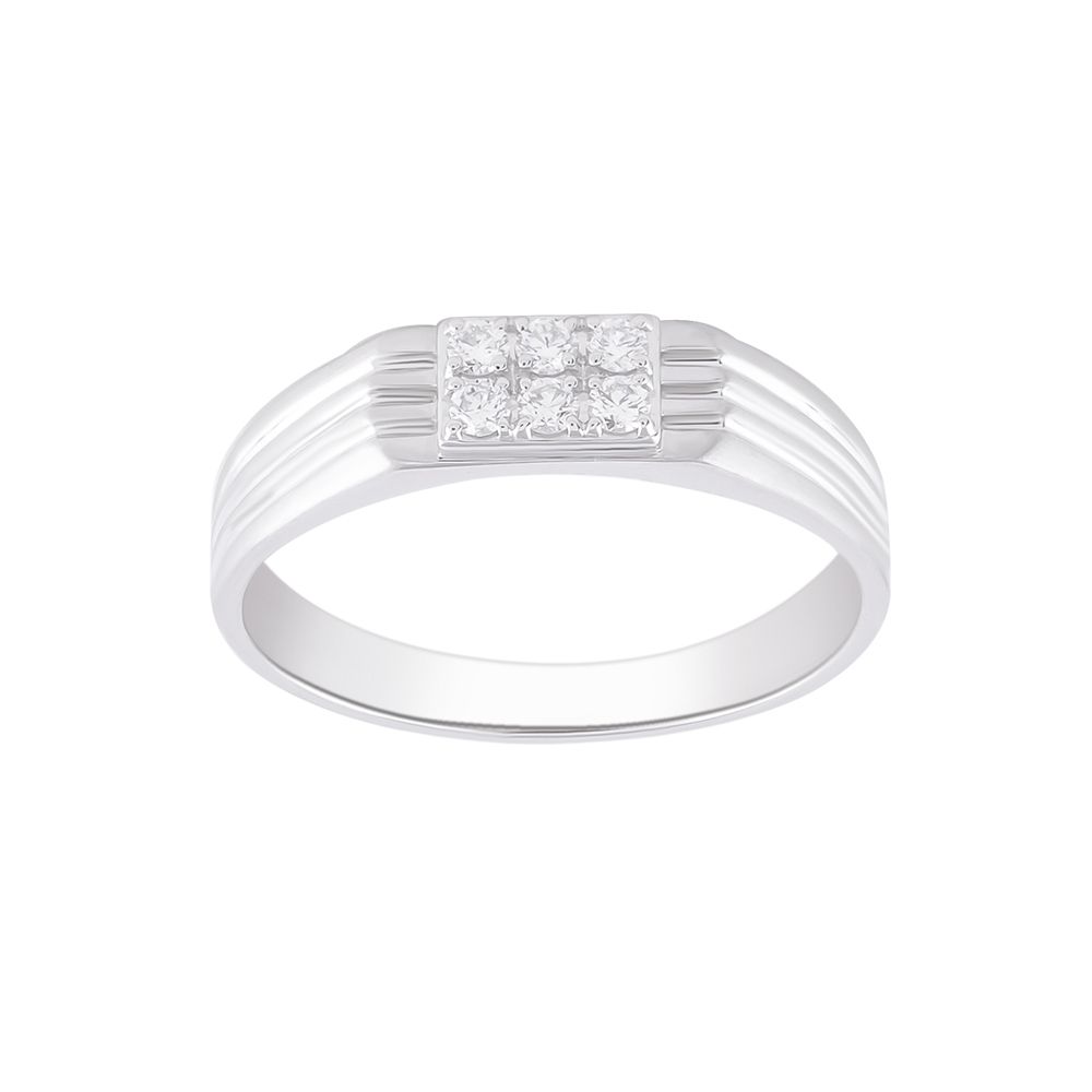 Regal Diamond and Platinum Men's Finger Band - Image 2 - GEMHUB & CO.