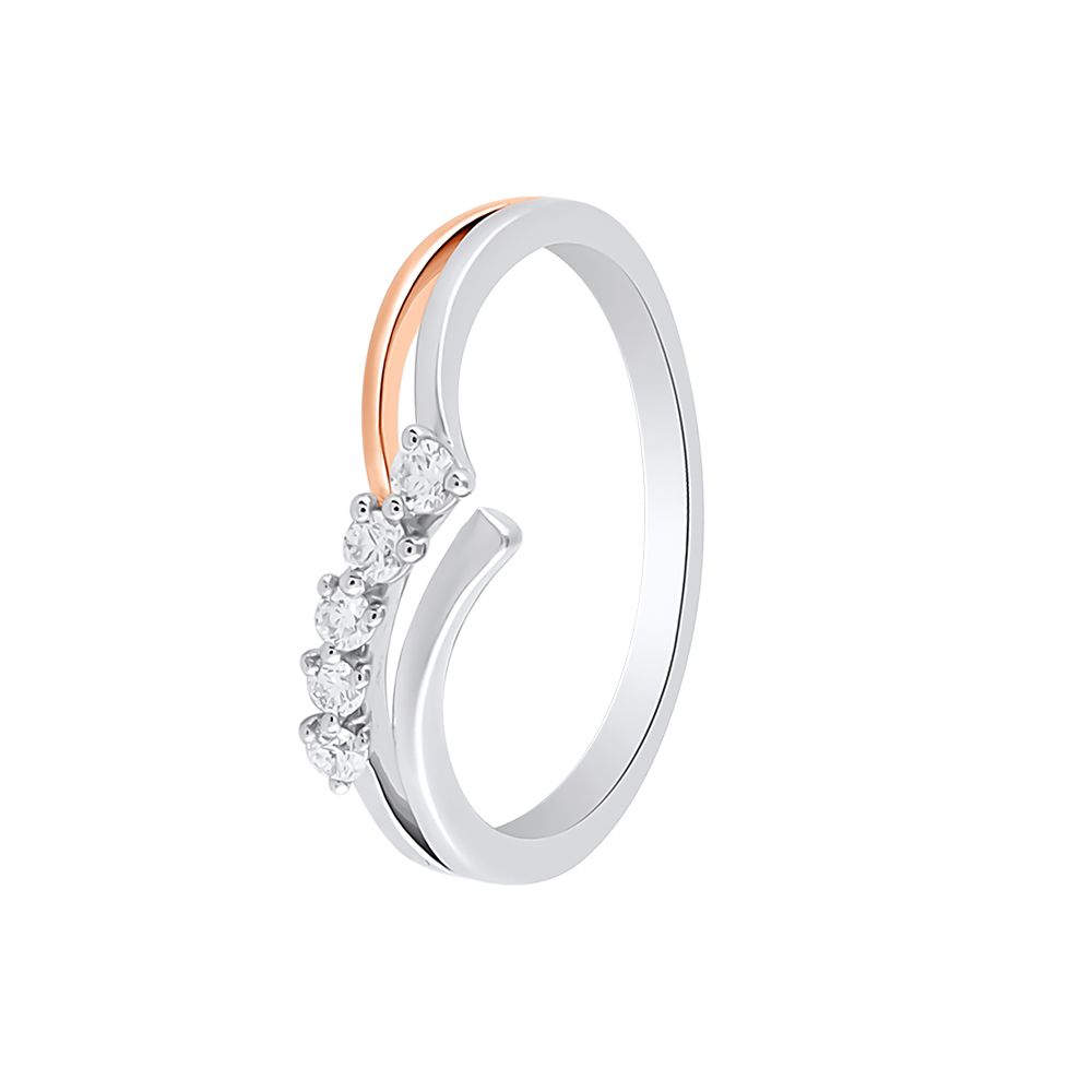 Reliable Diamond Studded Platinum Finger Ring - 950Pt Platinum - GEMHUB & CO.