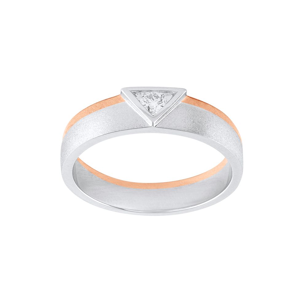 Exquisite Diamond Dual Metal Ring For Men - Image 2 - GEMHUB & CO.