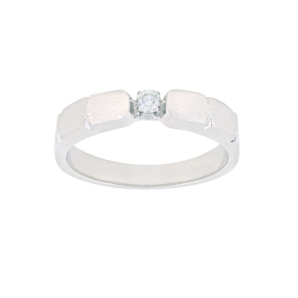 Sophisticated Platinum and Diamond Men's Band - Image 2 - GEMHUB & CO.