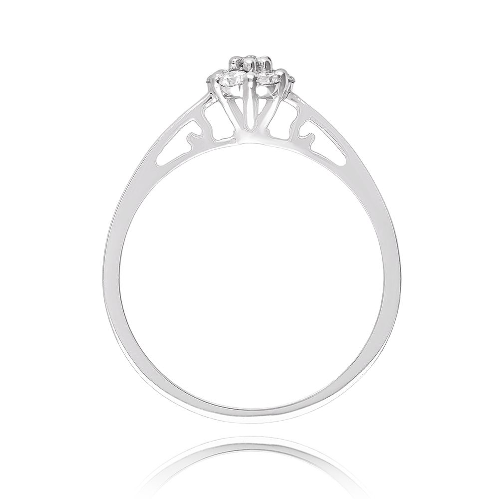 Diamond Floral Cluster Ring - Image 2 - GEMHUB & CO.