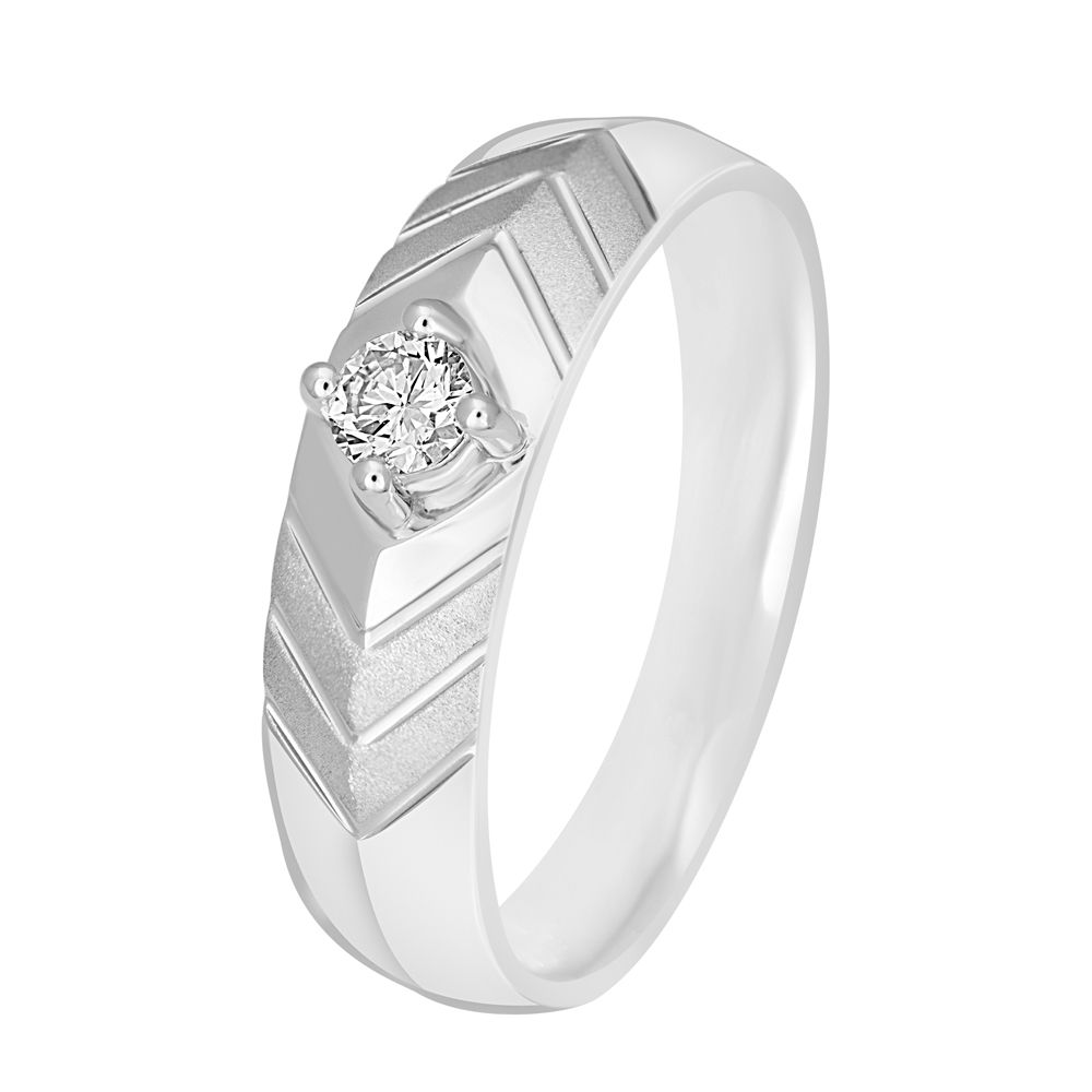 Adoring 950Pt Platinum Finger Ring - 950Pt Platinum - GEMHUB & CO.